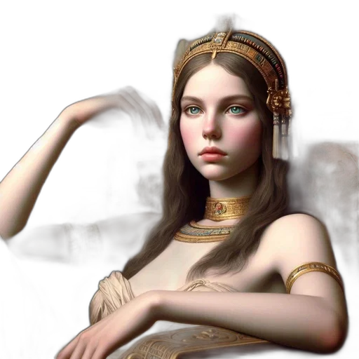 jewelry, crown, fantasy art, photorealistic transparent PNG cut-out