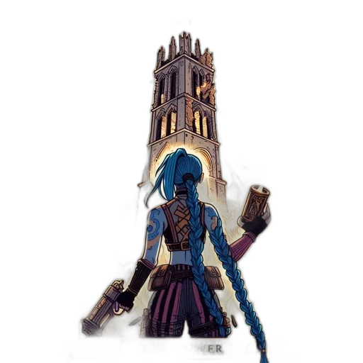 staff, robot, concept art, fantasy art transparent PNG cut-out