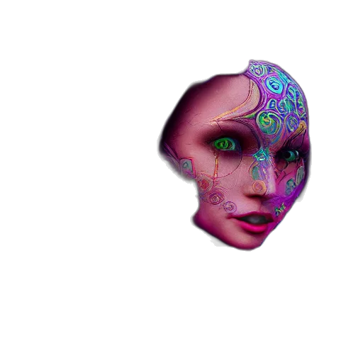 mask, face, creature, robot transparent PNG cut-out