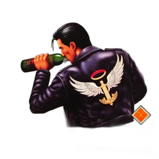 jacket, bottle, weapon, concept art transparent PNG cut-out