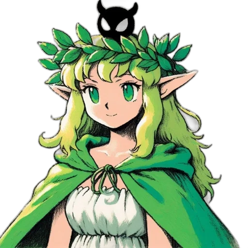 crown, dress, staff, dragon transparent PNG cut-out