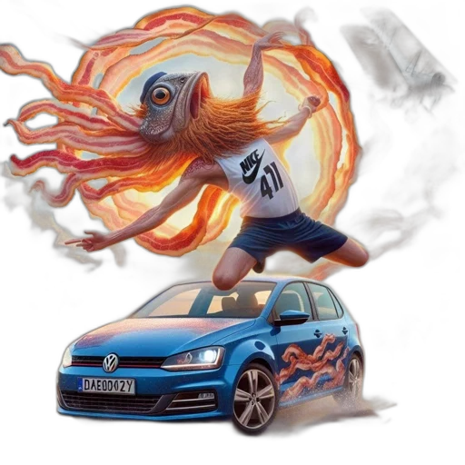 car, concept art, fantasy art, comic book art transparent PNG cut-out