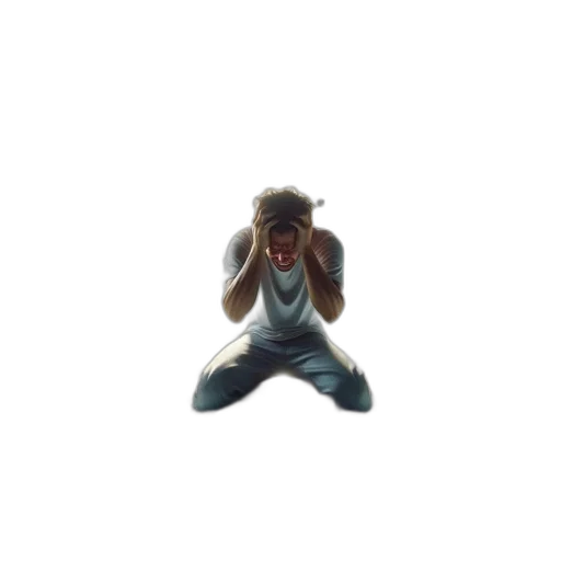 creature, face, mask, hair transparent PNG cut-out