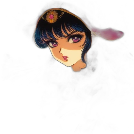 face, staff, crown, jewelry transparent PNG cut-out
