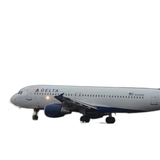 3d render, delta, airplane, runway transparent PNG cut-out