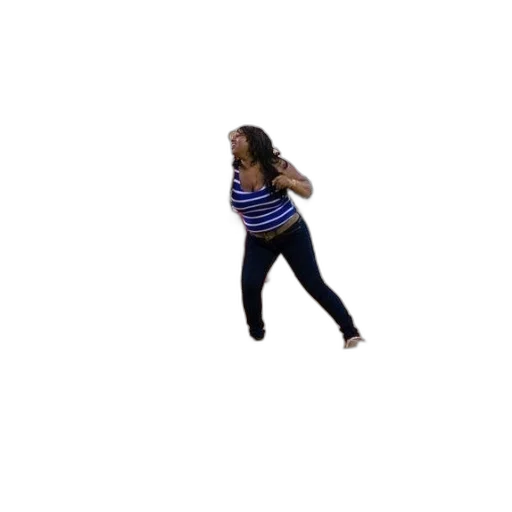 creature, 3d render, woman, striped transparent PNG cut-out