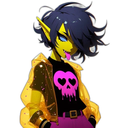 jacket, mask, staff, concept art transparent PNG cut-out