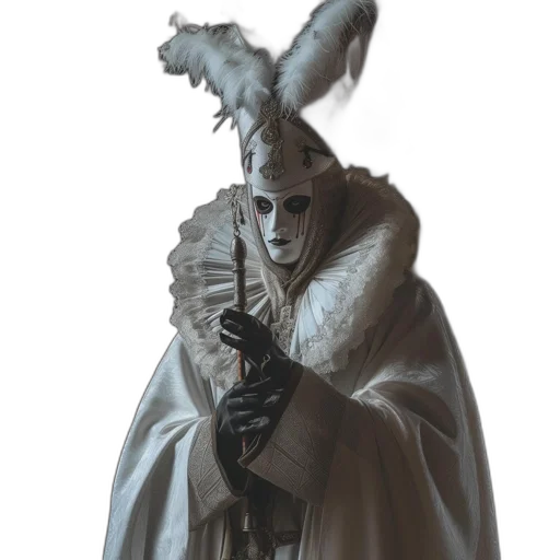 mask, staff, creature, face transparent PNG cut-out