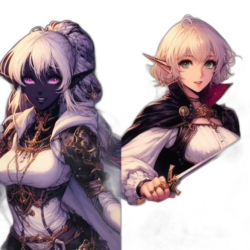 fantasy art, concept art, pixel art, anime transparent PNG cut-out