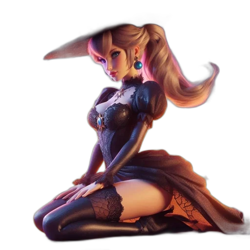 dress, hat, crown, robot transparent PNG cut-out
