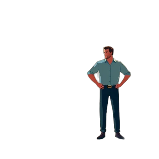 jacket, robot, staff, face transparent PNG cut-out