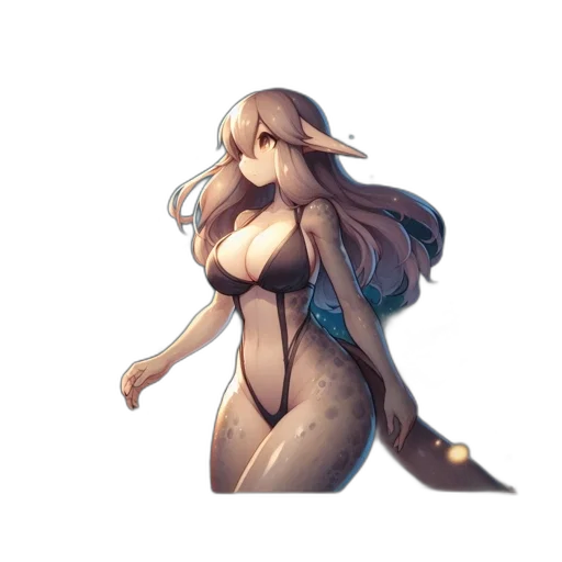 dress, creature, staff, dragon transparent PNG cut-out