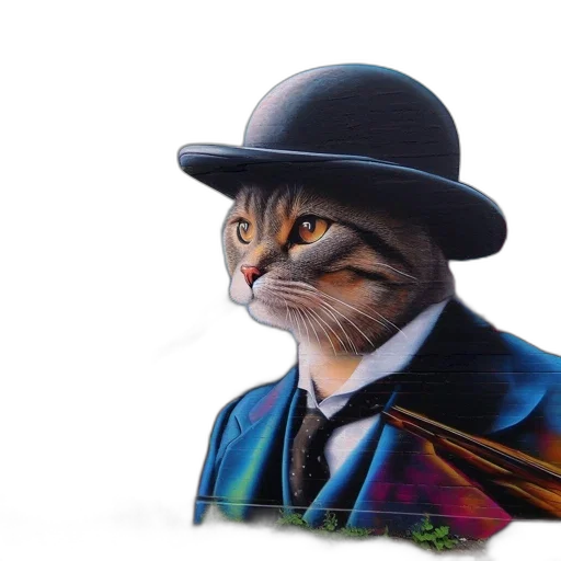 hat, animal, staff, face transparent PNG cut-out