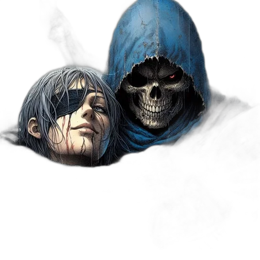 mask, face, concept art, comic book art transparent PNG cut-out