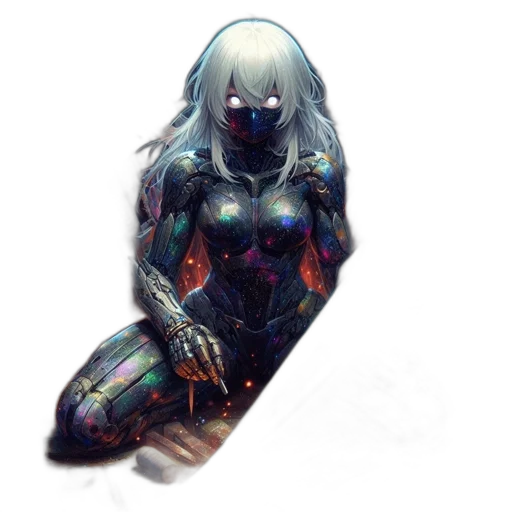 robot, creature, dress, mask transparent PNG cut-out