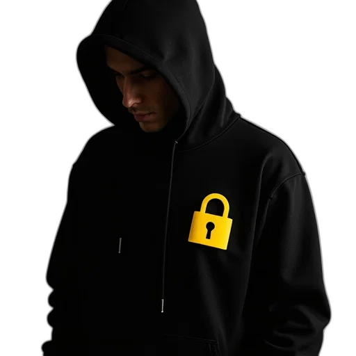 jacket, staff, cyberpunk, 3d render transparent PNG cut-out