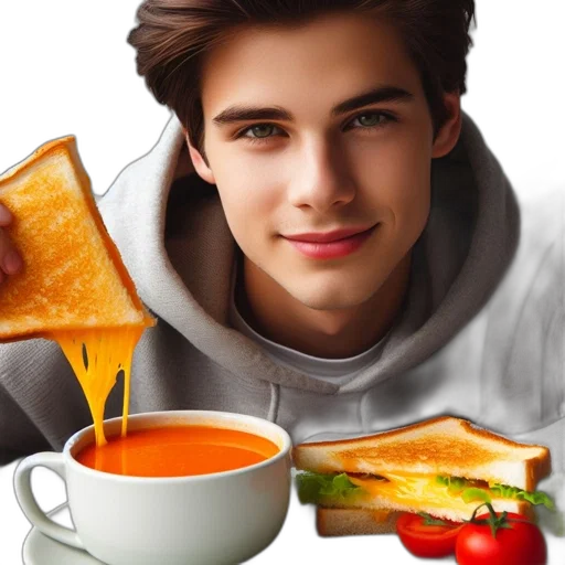 food, face, photorealistic, oil painting transparent PNG cut-out