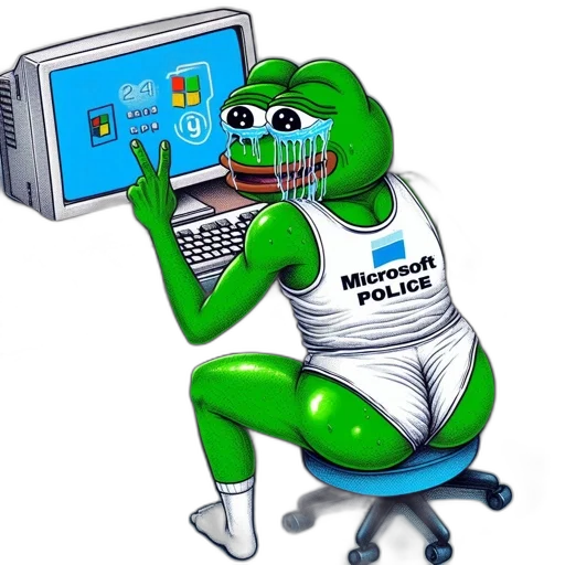 robot, weapon, vaporwave, frog-like transparent PNG cut-out