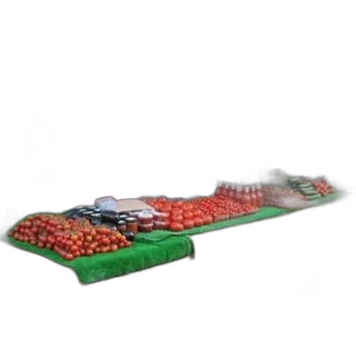 food, 3d render, fog, market transparent PNG cut-out
