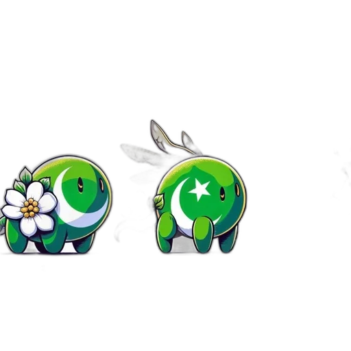 jewelry, concept art, pixel art, green transparent PNG cut-out