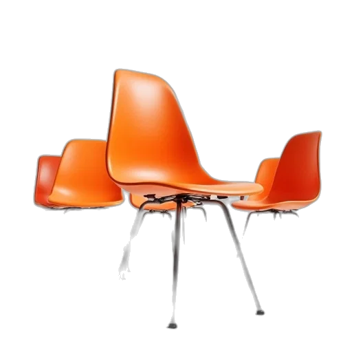 furniture, 3d render, set, six transparent PNG cut-out