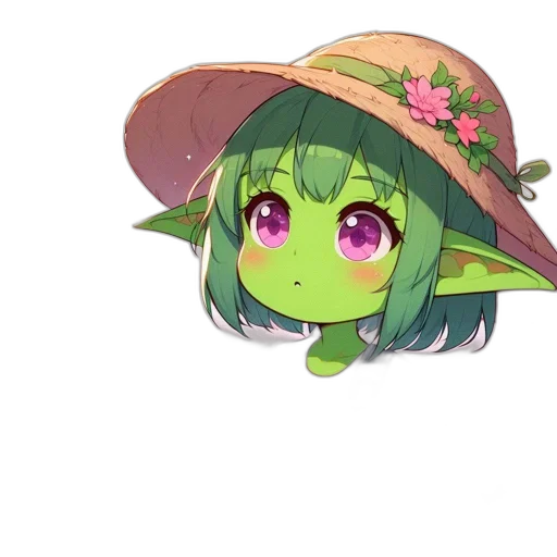 hat, creature, dragon, staff transparent PNG cut-out