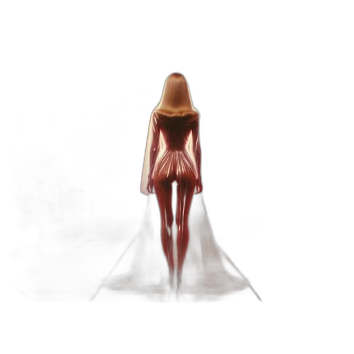 hair, dress, creature, robot transparent PNG cut-out