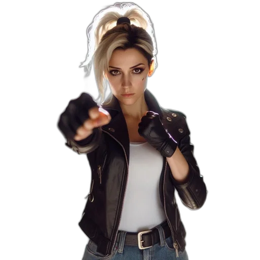jacket, weapon, staff, mask transparent PNG cut-out
