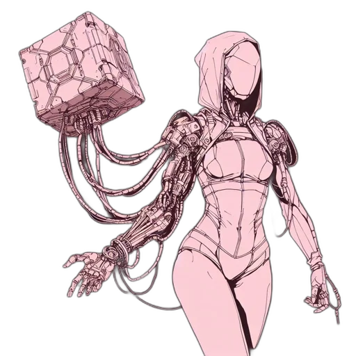 robot, creature, weapon, dress transparent PNG cut-out