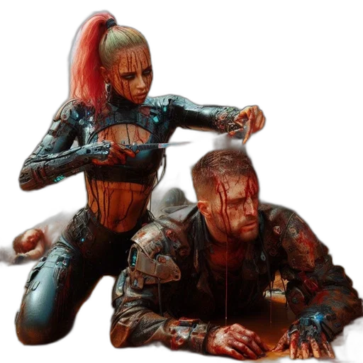 jacket, cyberpunk, concept art, comic book art transparent PNG cut-out