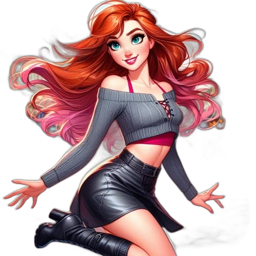 dress, cartoon, fantasy art, concept art transparent PNG cut-out