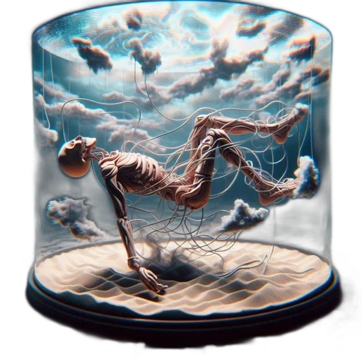 creature, bottle, umbrella, concept art transparent PNG cut-out