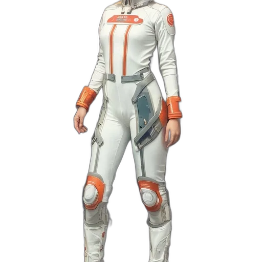 robot, jacket, staff, concept art transparent PNG cut-out
