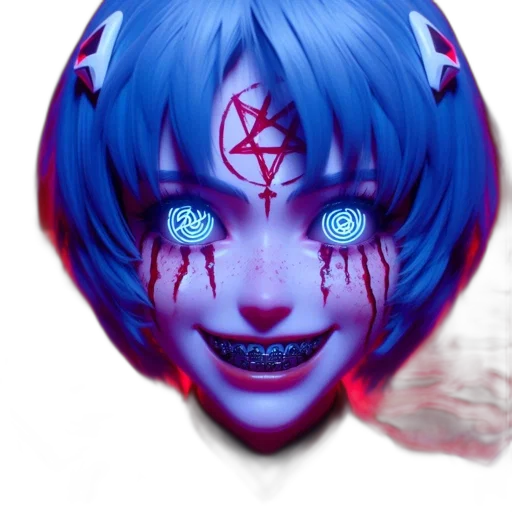 face, mask, creature, anime transparent PNG cut-out