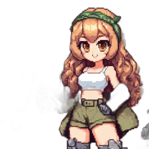 hat, dress, staff, weapon transparent PNG cut-out