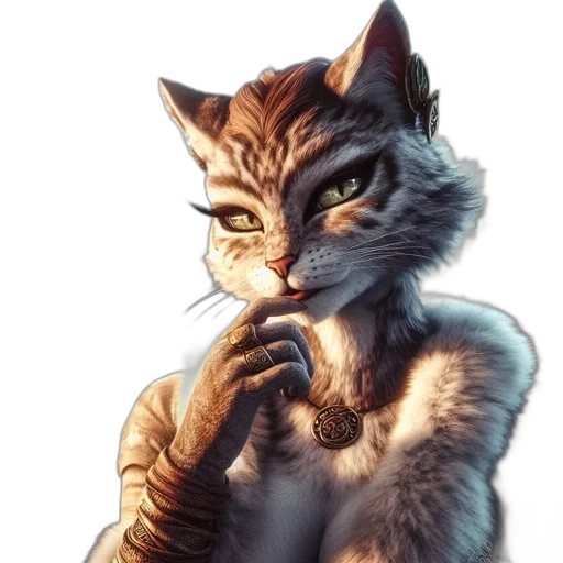 staff, animal, jewelry, fantasy art transparent PNG cut-out