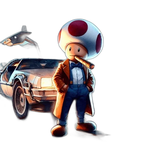 car, robot, concept art, pixel art transparent PNG cut-out