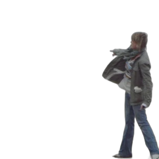 jacket, robot, umbrella, 3d render transparent PNG cut-out