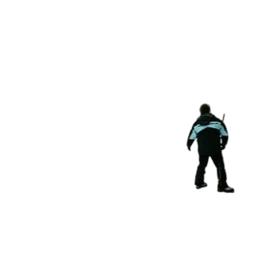 robot, jacket, staff, weapon transparent PNG cut-out