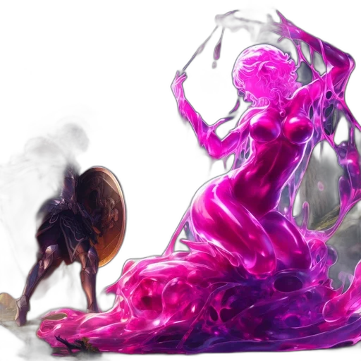 dress, creature, dragon, hair transparent PNG cut-out