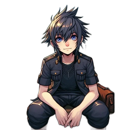 staff, face, jacket, creature transparent PNG cut-out