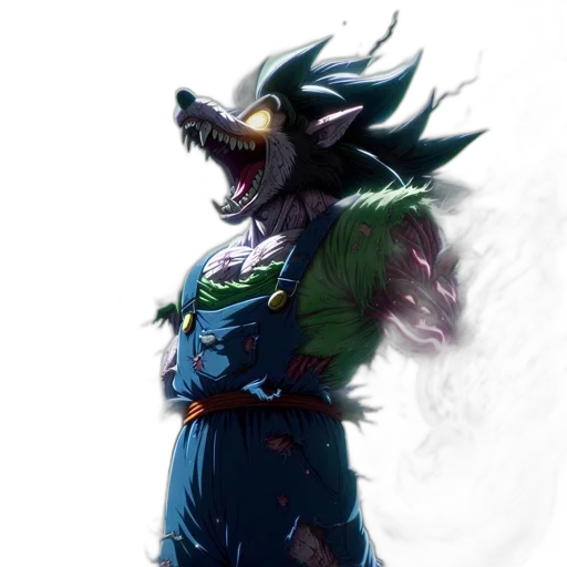 dragon, creature, mask, staff transparent PNG cut-out