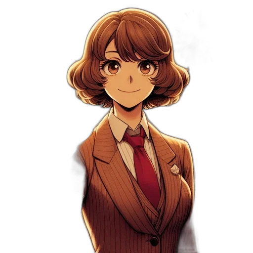 staff, face, jacket, dress transparent PNG cut-out