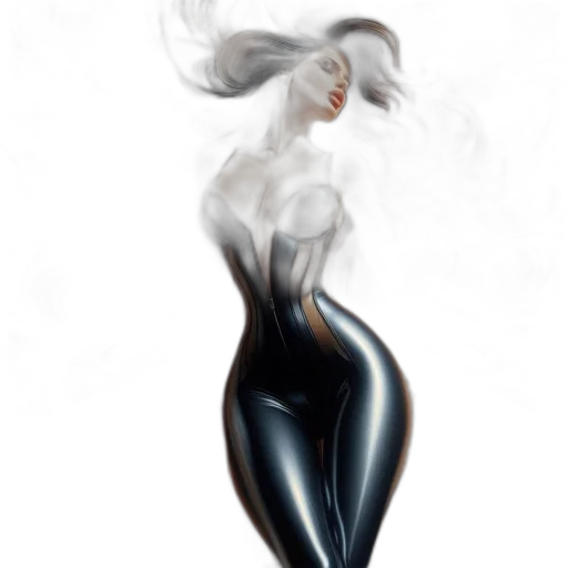 hair, dress, mask, face transparent PNG cut-out