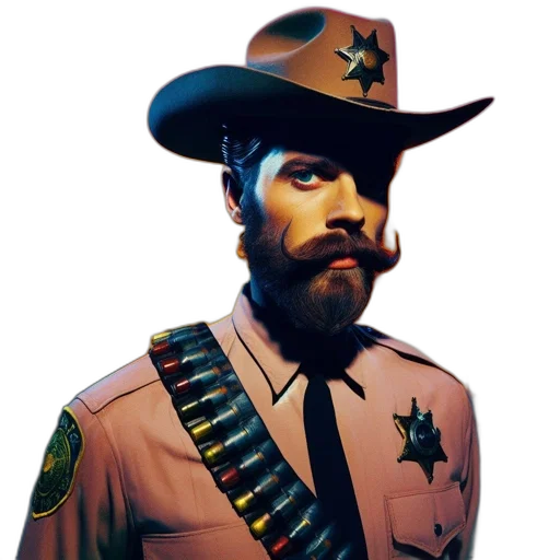 hat, staff, jacket, weapon transparent PNG cut-out