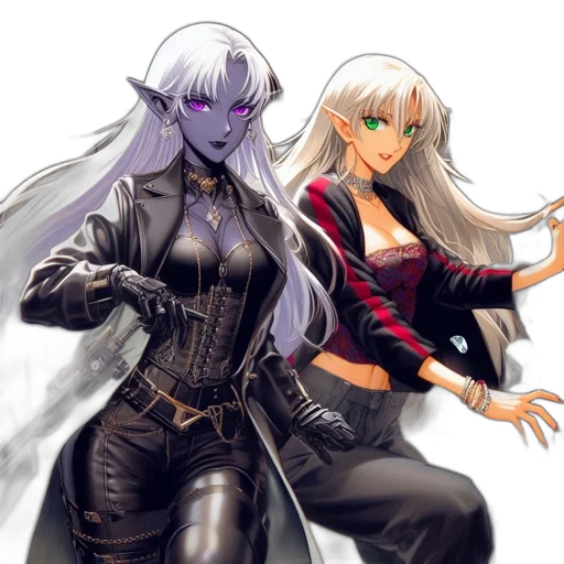 fantasy art, concept art, anime, pixel art transparent PNG cut-out