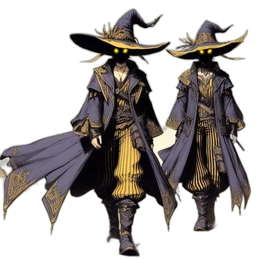 hat, staff, mask, concept art transparent PNG cut-out
