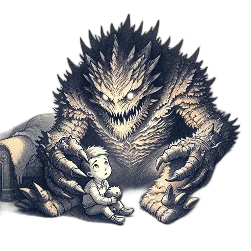 dragon, creature, animal, concept art transparent PNG cut-out