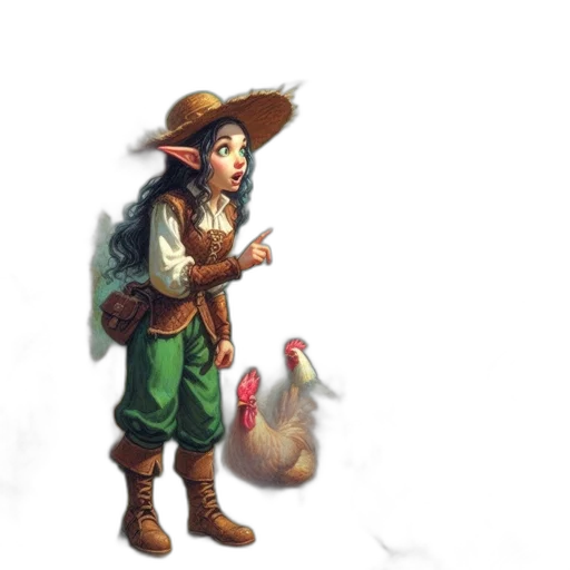 staff, hat, food, animal transparent PNG cut-out