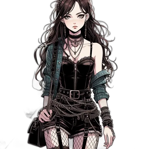 dress, staff, jewelry, jacket transparent PNG cut-out